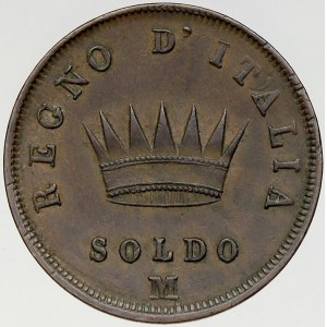 Itálie – Neapol. 1 soldo 1812 M