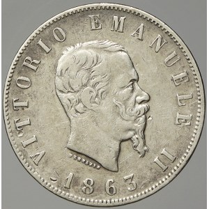 Itálie. 2 lira 1862 N. KM-6a