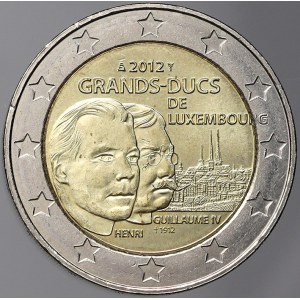 Lucembursko. 2 € 2012 Vilém IV. KM-121