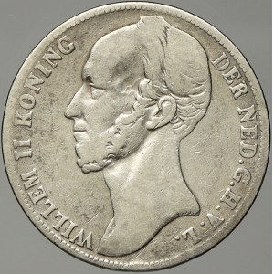 Nizozemí. Vilém II. (1840-49). 1 gulden 1846 zn. květina. KM-66