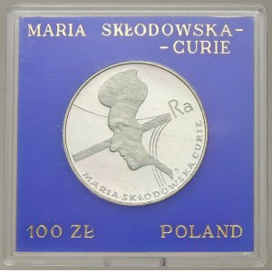 Polsko, rep. 100 Zl. 1974 Sklodowska-Curie, orig. balení. Parch.-270.patina