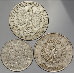Polsko, rep. 10 Zl. 1932, 1939, 5 Zl. 1934
