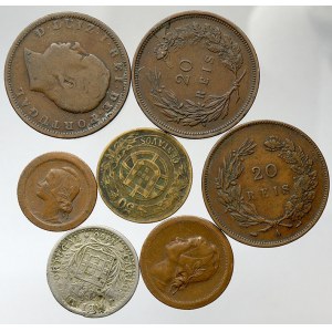 Portugalsko. Konvolut mincí 19. a 20. století