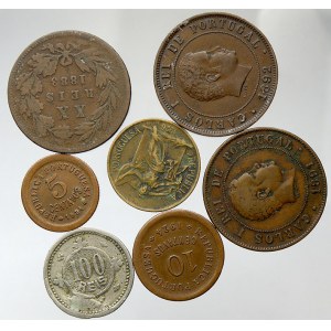 Portugalsko. Konvolut mincí 19. a 20. století