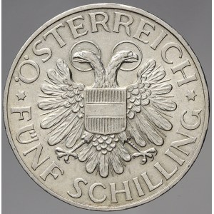 Rakousko, republika. 5 schilling 1934