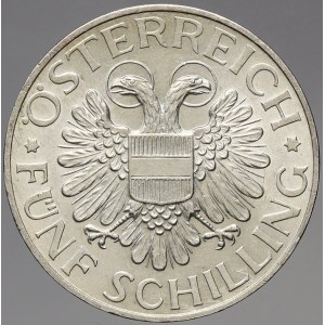 Rakousko, republika. 5 schilling 1935