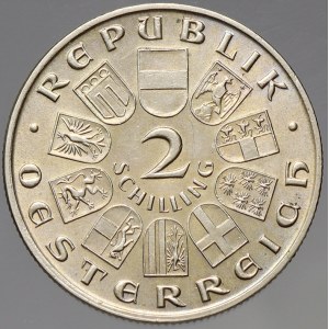 Rakousko, republika. 2 schilling 1929 Billroth