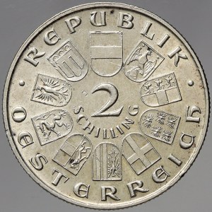 Rakousko, republika. 2 schilling 1930 Vogelweide