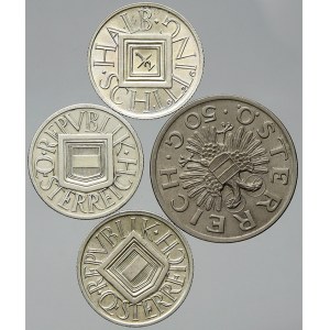 Rakousko, republika. ½ schilling 1924, 1925 (2x), 50 groš 1935