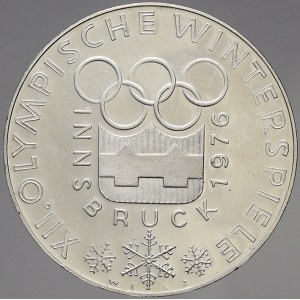 Rakousko, republika. 100 schilling Ag 1976 Olympiáda