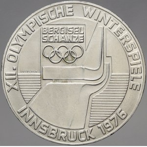 Rakousko, republika. 100 schilling Ag 1976 Olympiáda můstek