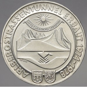 Rakousko, republika. 100 schilling Ag 1978 Tunel