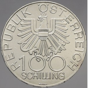 Rakousko, republika. 100 schilling Ag 1979 Vídeň