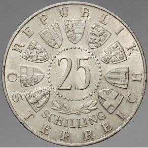 Rakousko, republika. 25 schilling Ag 1955 Divadlo
