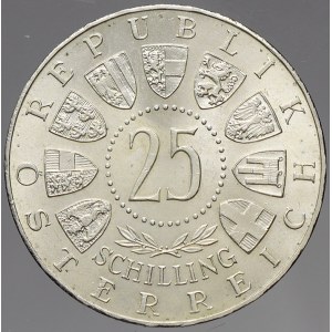 Rakousko, republika. 25 schilling Ag 1960 Referendum