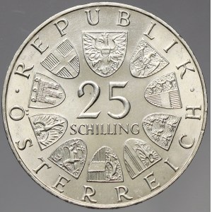 Rakousko, republika. 25 schilling Ag 1969 Rosegger