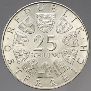 Rakousko, republika. 25 schilling Ag 1971 Burza
