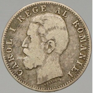Rumunsko. 50 bani 1884. KM-21