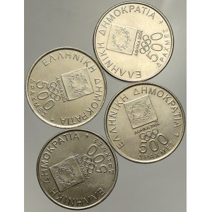 Řecko. Republika. 500 drachma 2000 OH, 2004 Spyros, Athena, Diagonas