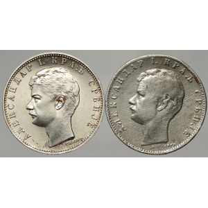 Srbsko. 1 dinar 1897. KM-21. Jeden kus dobové falzum