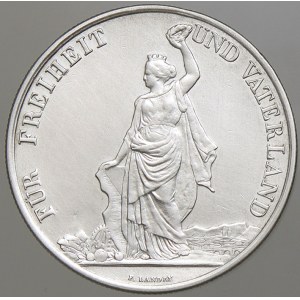 Švýcarsko. 5 frank 1872 Zurich. KM-511