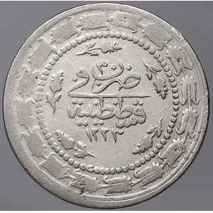 Turecko. 6 kurush AH 1223/30 (1837). KM-603. n. nedor.
