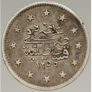 Turecko. Abdul Mejid (1839-61). 2 kurush 1839. KM-672