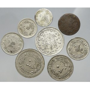 Turecko. Konvolut mincí 19. a 20. století, vč. Ag mincí