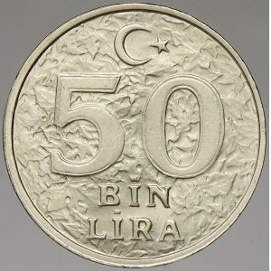 Turecko. 50000 lir 1996. KM-1050
