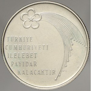 Turecko. 50 lira 1973 - 50 let republiky. KM-902