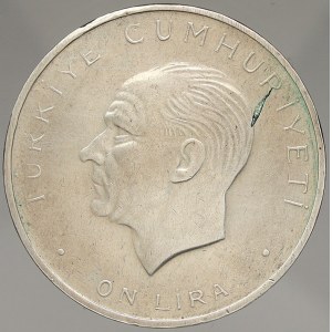 Turecko. 10 lira 1960. KM-894