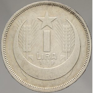 Turecko. 1 lira 1938. KM-866