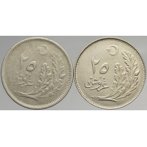 Turecko. 25 kurush 1925, 1928. KM-833, 837