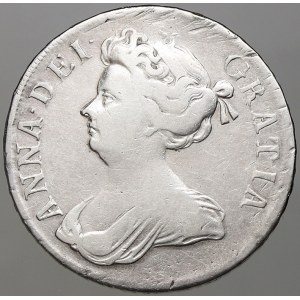 Velká Británie. Anna (1702-14). ½ crown 1709. KM-525.1. n. škr., n. hry