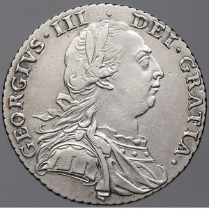 Velká Británie. Jiří III. (1760-1820). 1 shilling 1787. KM-607.1