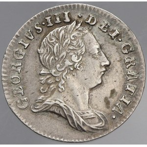 Velká Británie. 3 pence 1762. KM-591