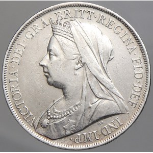 Velká Británie. Victoria (1837-1901). 1 crown 1900 LXIV. KM-783. zcela n. hr., n. škry