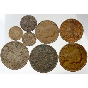 Konvoluty. Francie - konvolut francouzských mincí 1851-1917