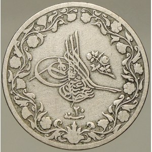Egypt. Abdul Hamid I. (1876-1909). 5/10 qirsh 1293/20 (1894). KM-291