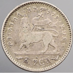 Etiopie. 1 gersh EE 1891 A. KM-12