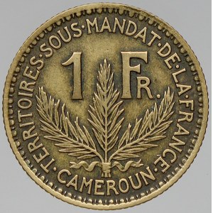 Kamerun – Francouzský. 1 frank 1924. KM-2