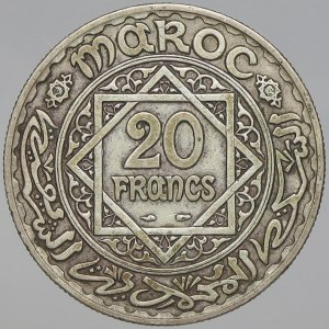 Maroko. 20 frank 1928. Y-39