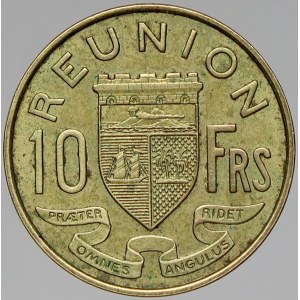 Réunion. 10 frank 1972. KM-10a