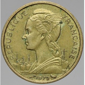 Réunion. 10 frank 1972. KM-10a