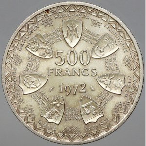 Západoafrické státy. 500 frank 1972. KM-7
