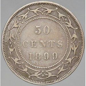 Kanada – New Foundland. 50 cent 1899. KM-6. dr. škr.