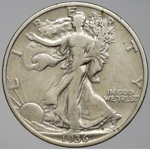 USA. ½ dollar 1936