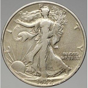 USA. ½ dollar 1942 S