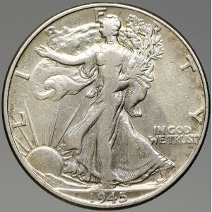 USA. ½ dollar 1945