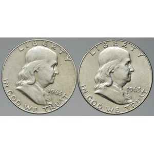 USA. ½ dollar 1963 D 